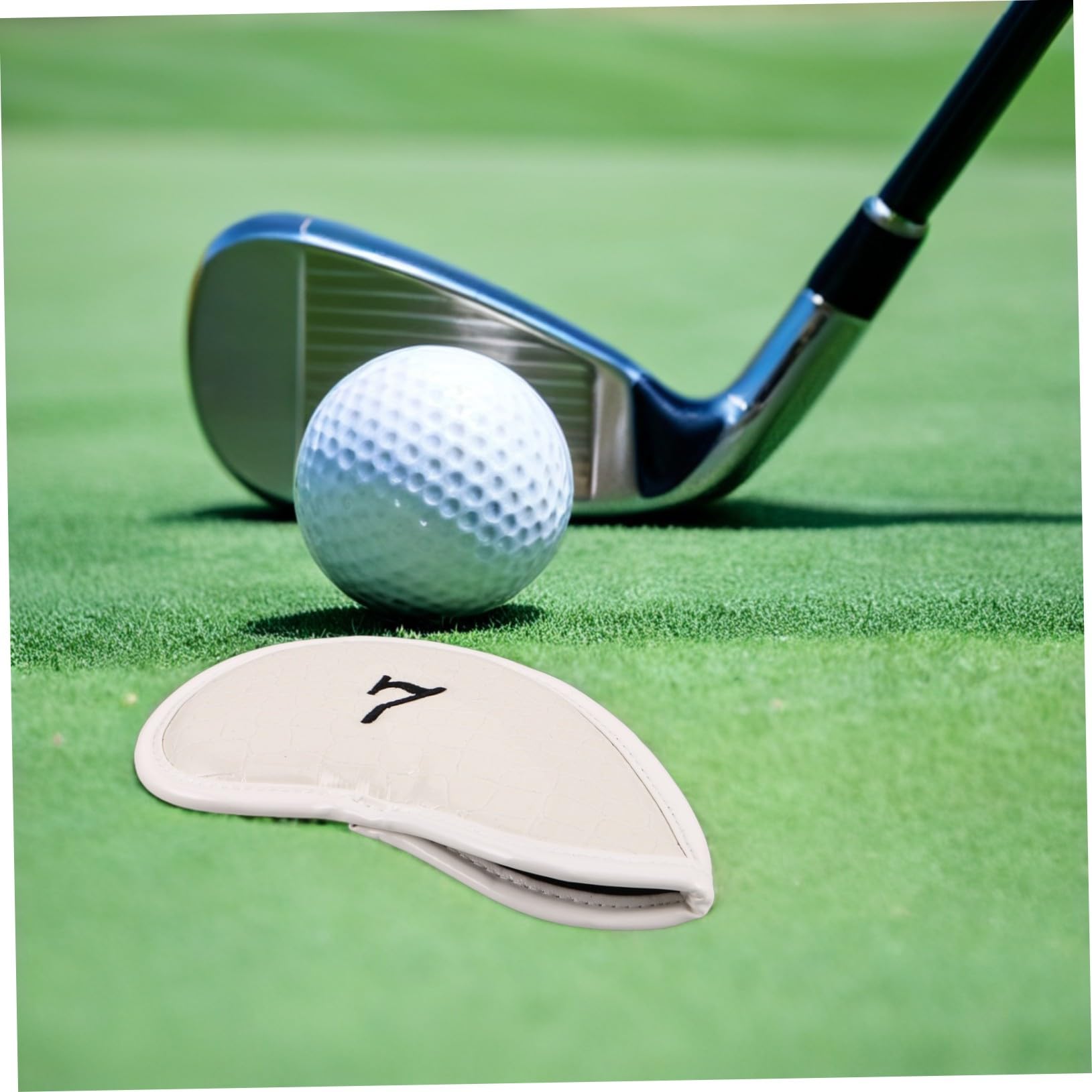 12 Piezas Fundas de Golf para Palos Mallet y Driver de Cubiertas de PVC Resistente al Agua con Textura de Cocodrilo para Protección Completa de Palos de Golf Unisex para Almacenaje