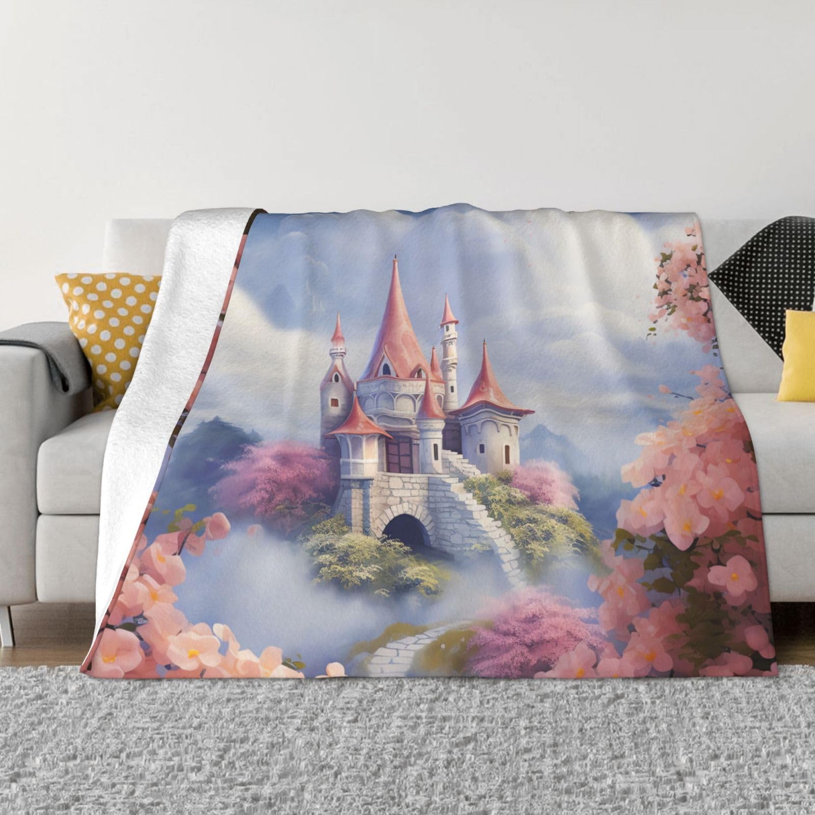 Couverture polaire legere OUSIKA pour soirees cocooning canape et nuits fraiches au lit