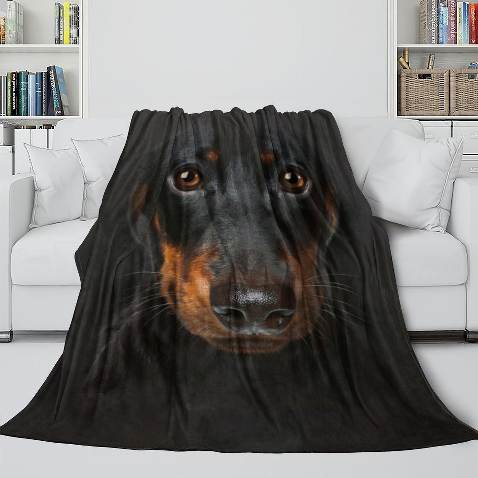 Mjasvndfo Style-7 Dachshund Dog Warm Comfort Blanket - 3D Animal Air Conditioner Blanket Birthday Gift For Hubby Boyfriend Girlfriend Neighbor All Seasons - Sofa Bed Chair 60X80inch(150X200cm)