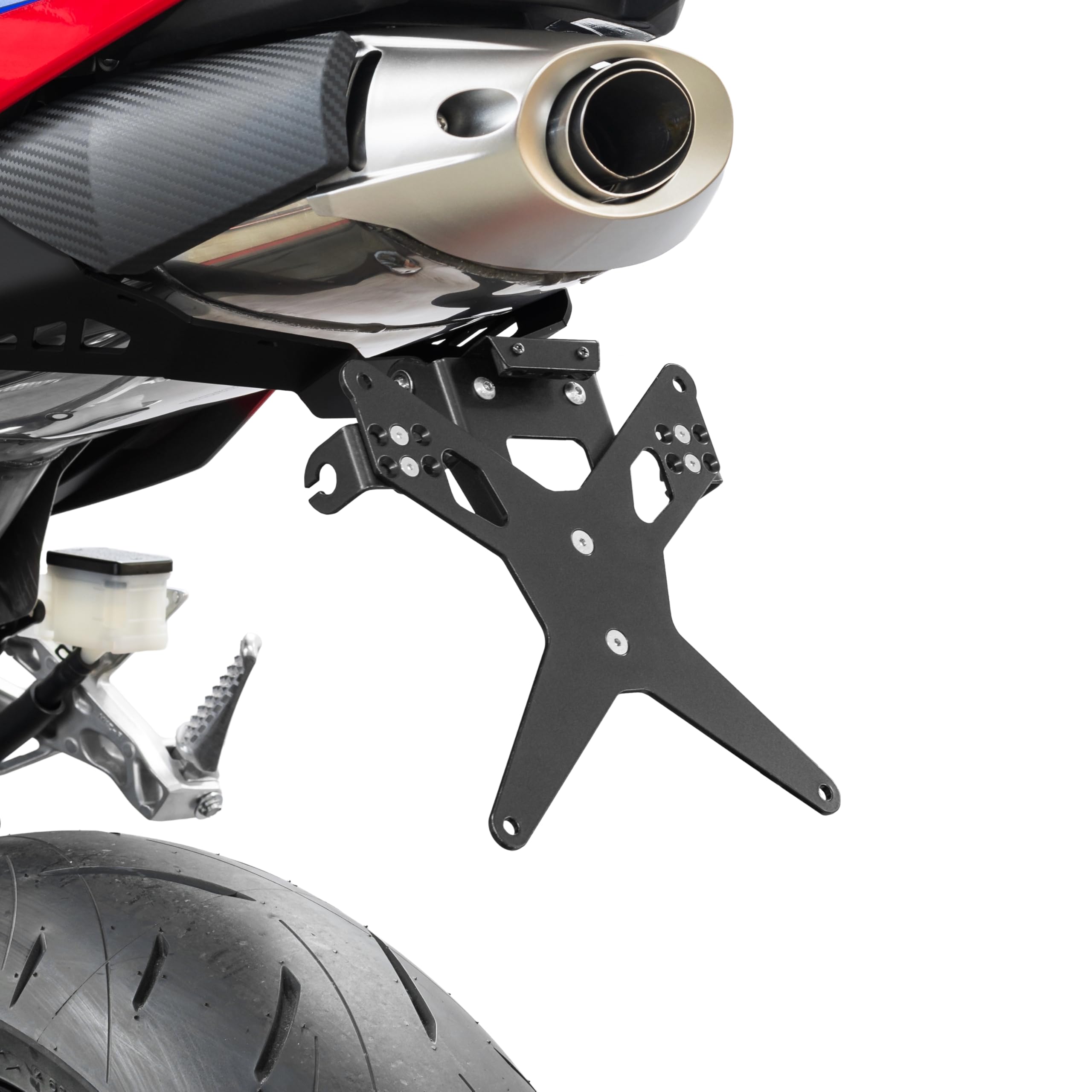 ZIEGER X-Line - Portatarga posteriore compatibile con: Honda CBR 600 RR