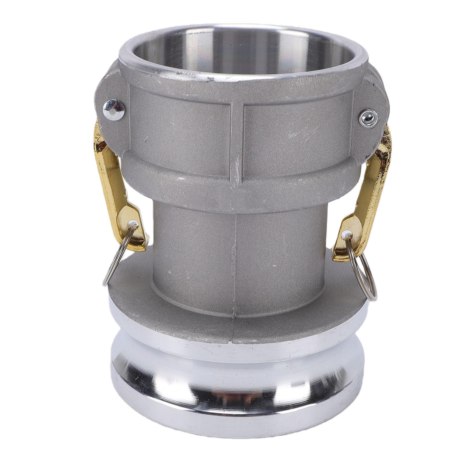 Raccordo per Tubo Camlock DA 3 Pollici Femmina X 4 Pollici Maschio Camlock Accoppiamento per Trasferimento Acqua Olio, Materiale in Ottone Resistente e Acciaio Inossidabile