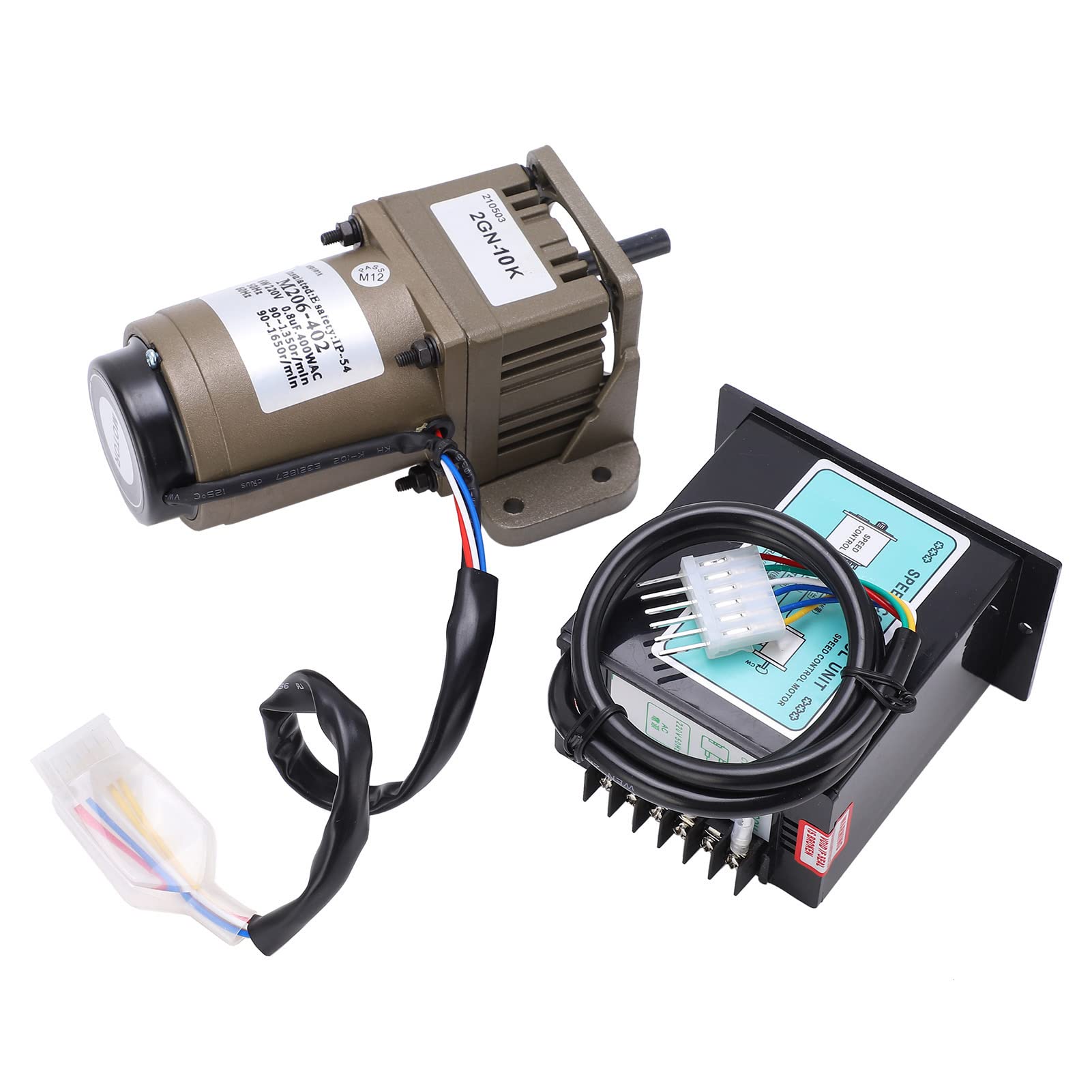 Motor de engranaje de corriente , 220 V, 6 W, monofásico, motor asíncrono con retardo, velocidad ajustable para aplicaciones industriales (10 K)