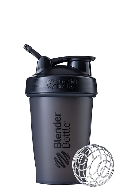 BlenderBottle C01616 Plastic Classic Loop Top Shaker Bottle, 590 ml (Black)