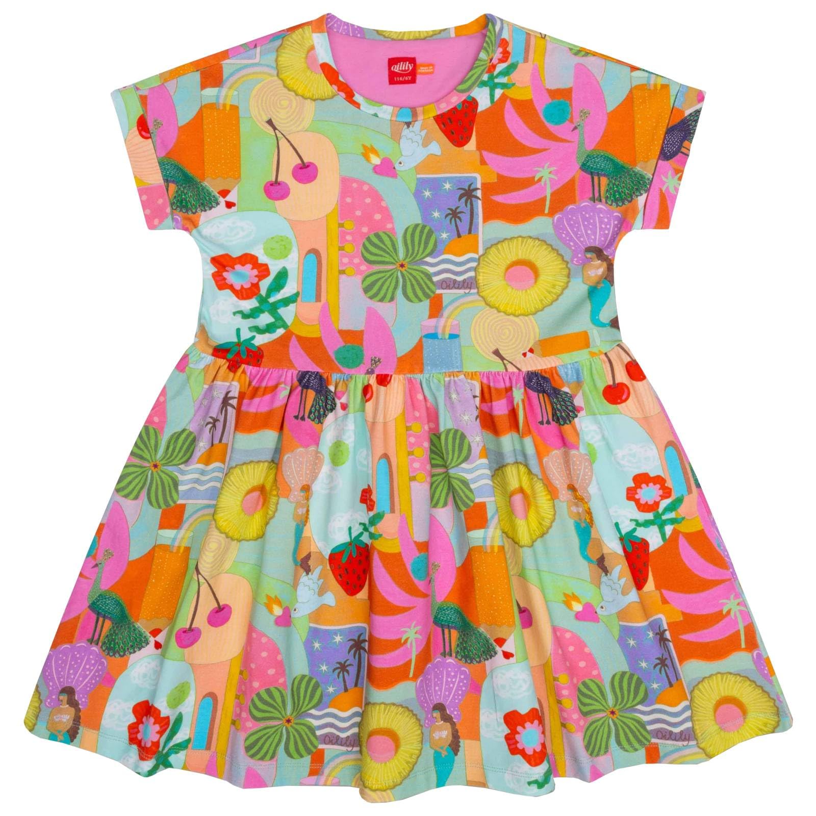 Oilily Mädchen Kleid Dipp-110 - Kindermode : Mädchen