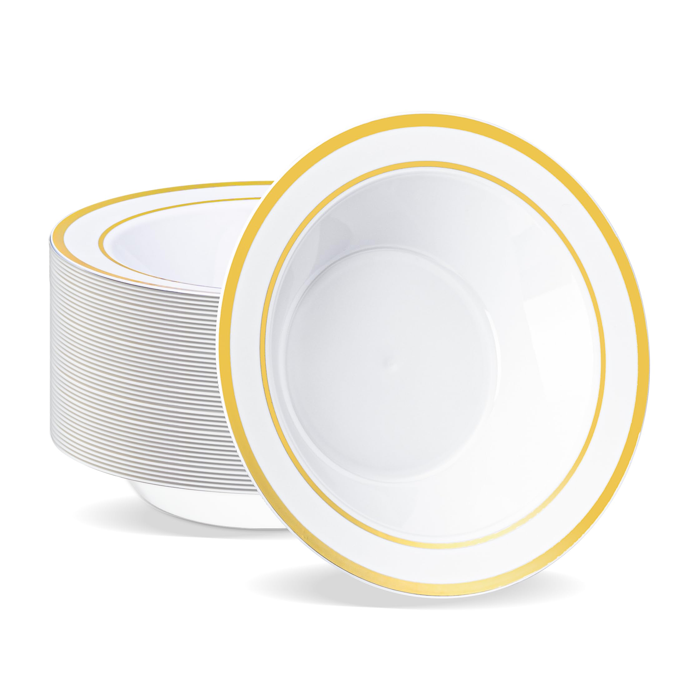 Disposable Soup Bowls - 100 Pack 12oz -15