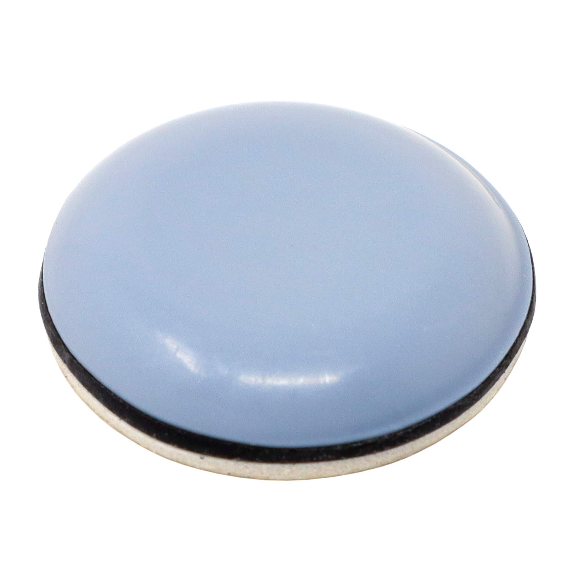 Adsamm 100 x Self-Adhesive PTFE Furniture Gliders Grey Blue Diameter 25 mm Round 5 mm Thick Furniture and