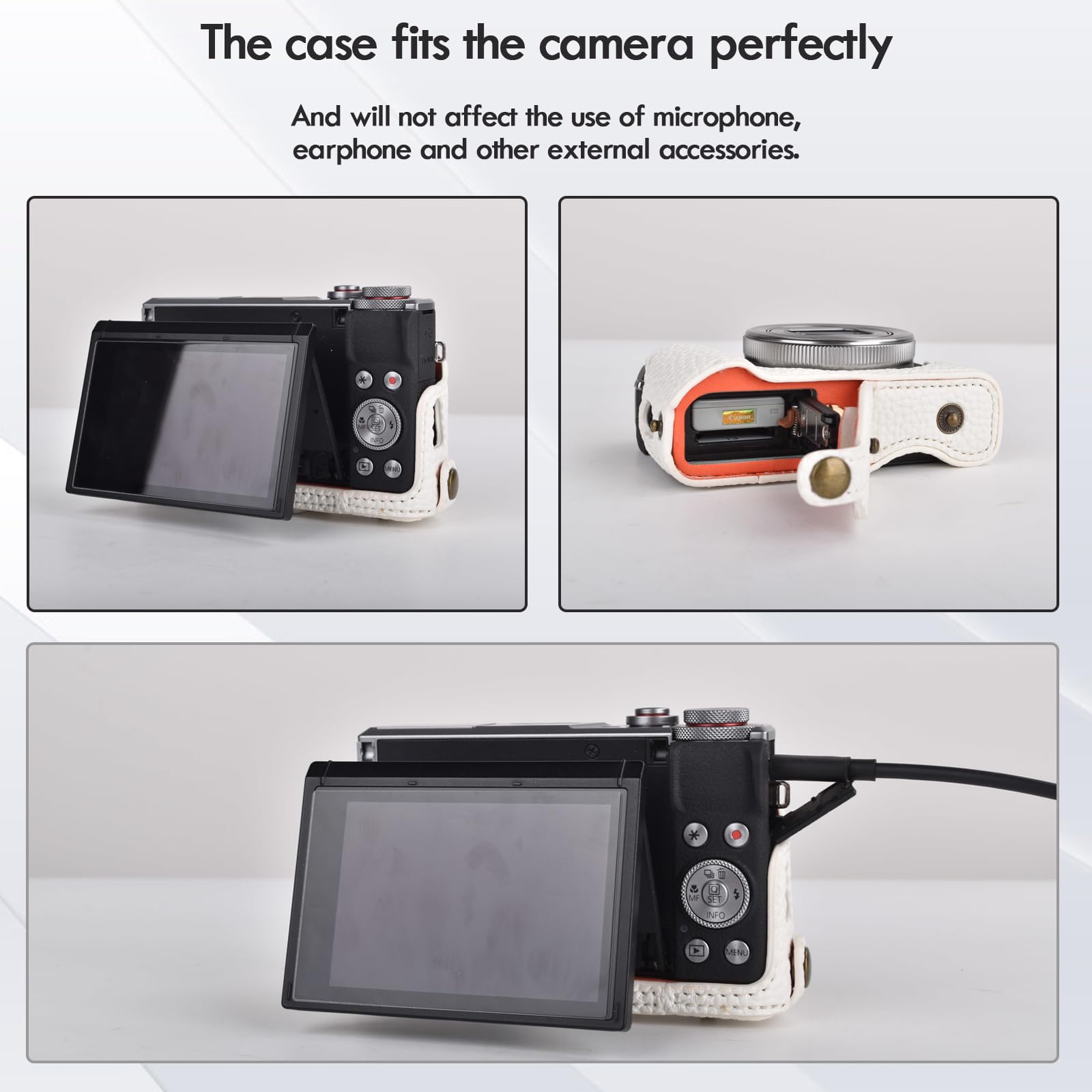 PU Leather Camera Case For Canon G9X G7X G7X II SX... - Vicedeal - View #13