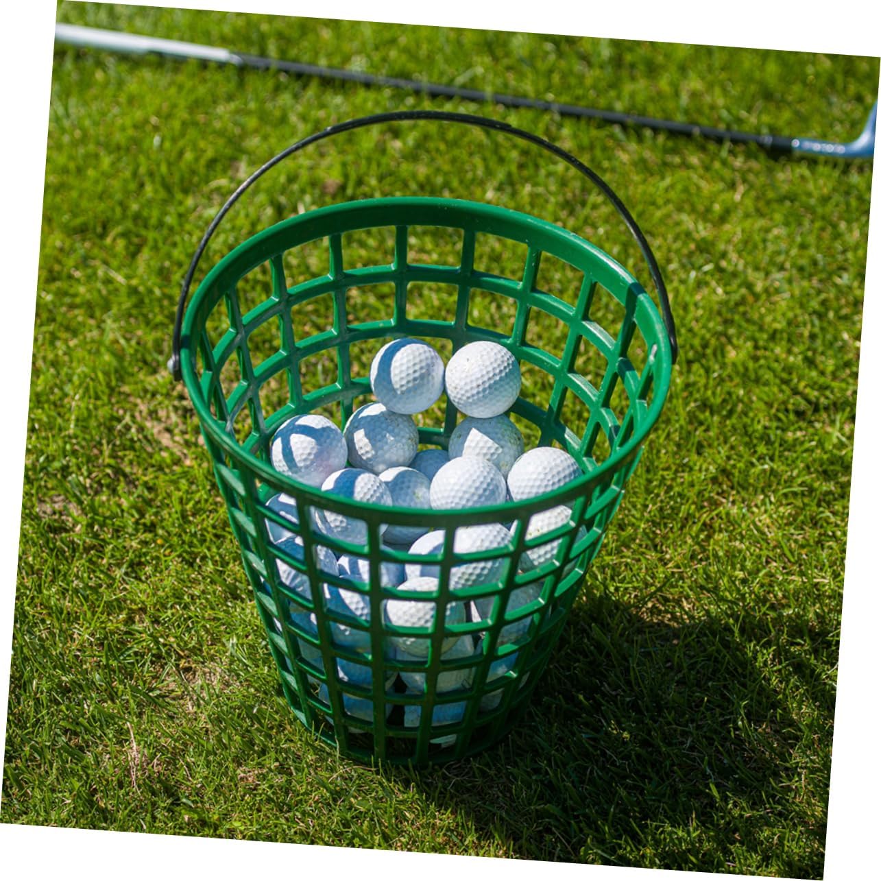 Cabilock 2pcs Golf Storage Basket Lightweight Plastic Container for Portable Golfing Accessory and Use
