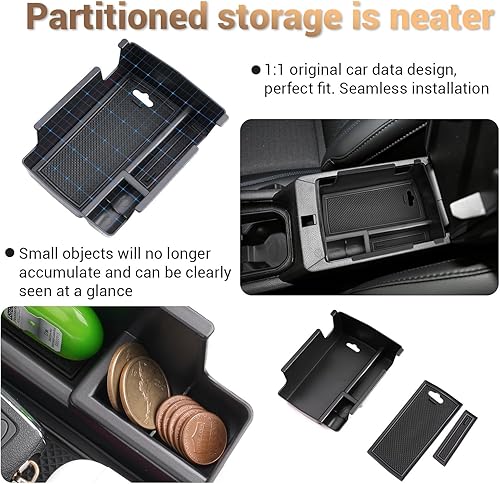 Miniatura 4 de YEE PIN Organizador de consola central para Dodge Hornet 2023 2024 2025 Hornet GT Organizador de consola del medio Hornet GT Plus Bandeja de consola