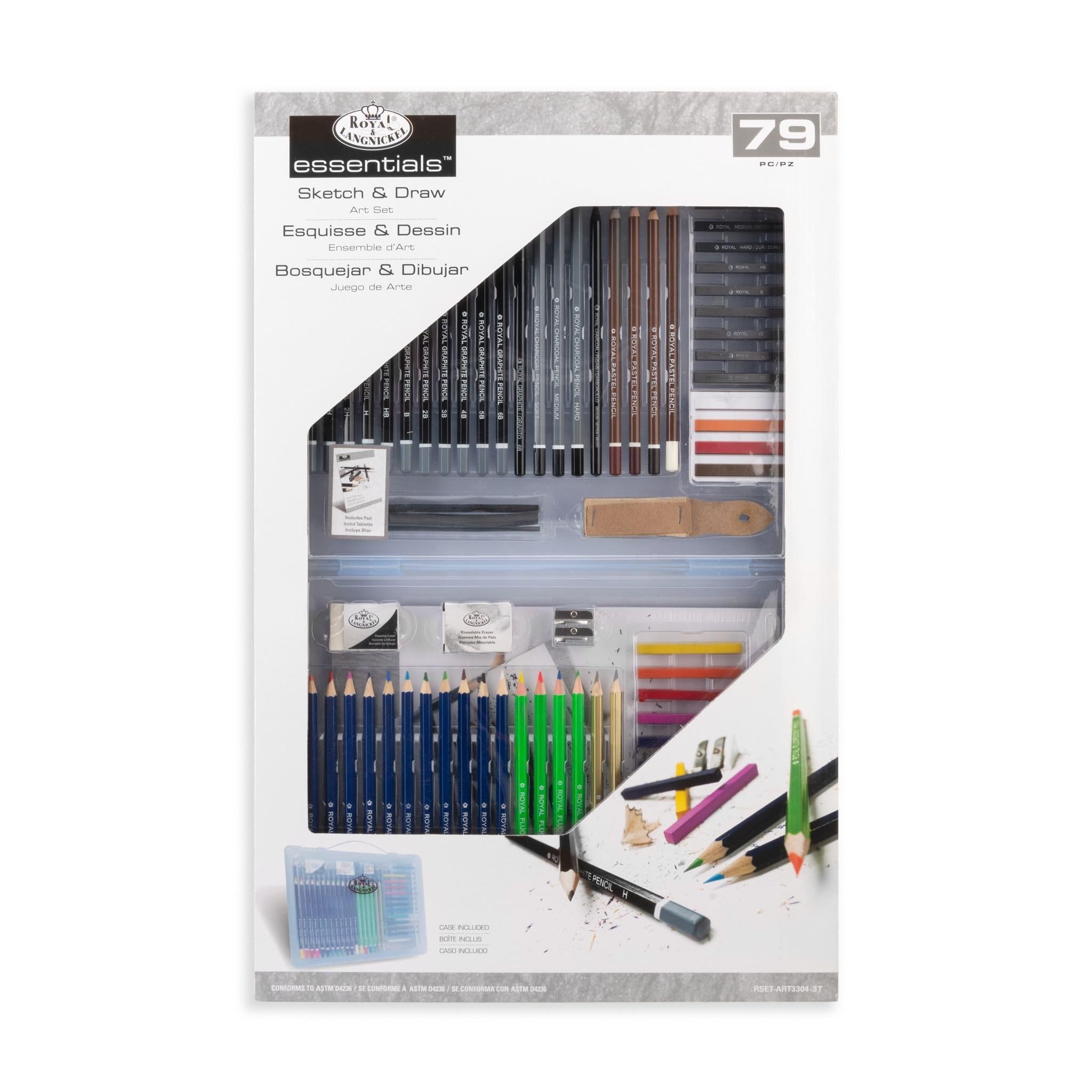 Royal & Langnickel Set pour Croquis et Dessins Clear View Deluxe Multicolore