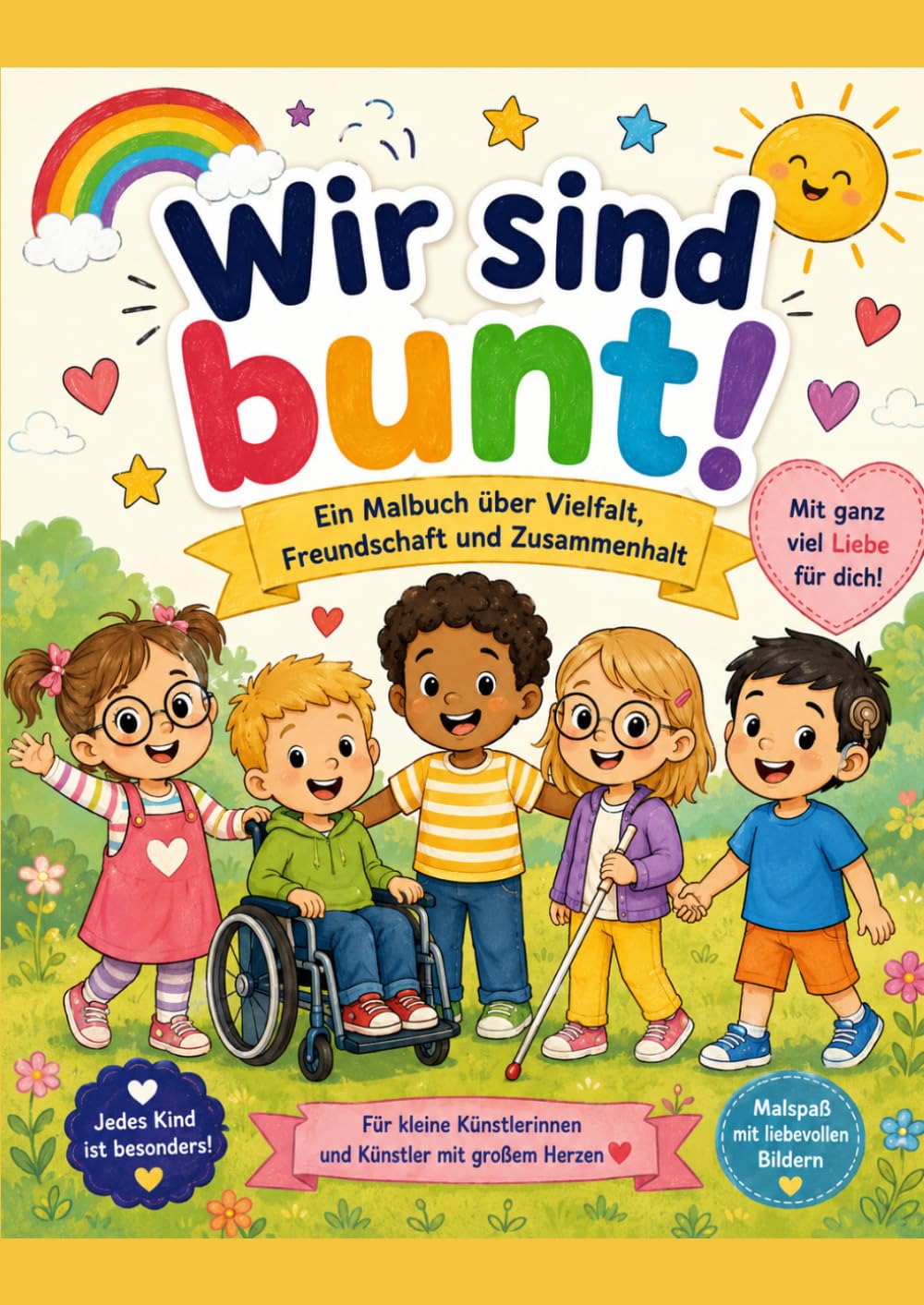 Wir sind bunt!: Für kinder im Kindergarten-und Grunschulalter