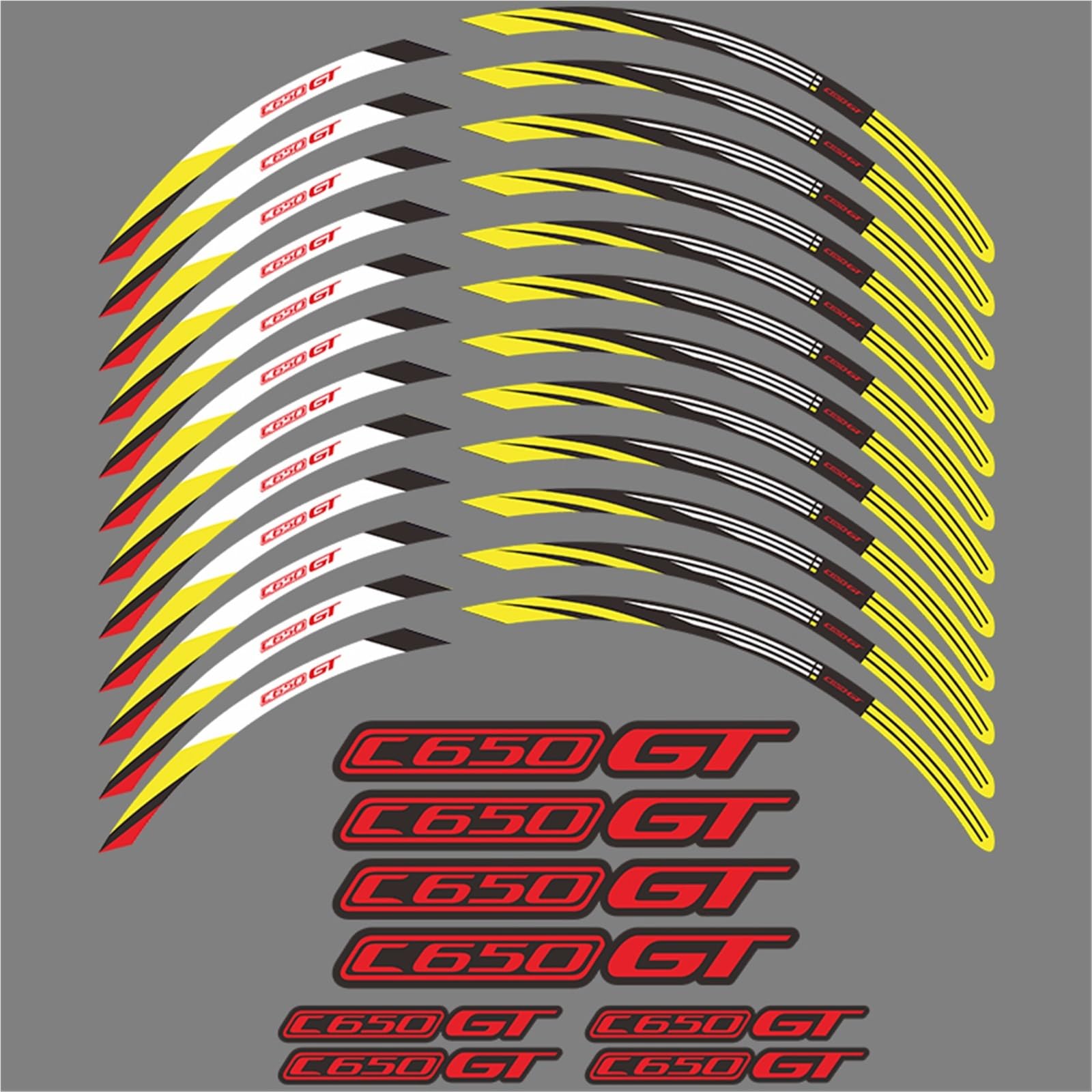 Motorcycle Wheel Sticker Rim Strip Tape for BMW C650GT C650 C 650 GT 2012-2020 Accessories Waterproof Decals
