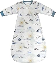 Organic Cotton Removable Long Sleeve Sleep Bag | 1.0 TOG | Ideal for Sensitive Skin