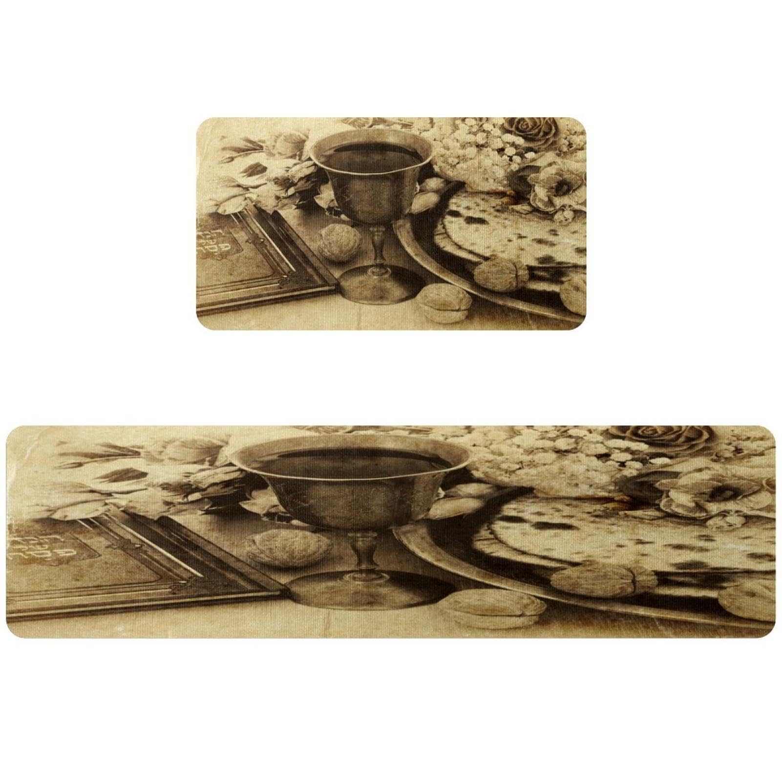 Alfombrillas de cocina vintage antideslizantes para evitar resbalones en el suelo