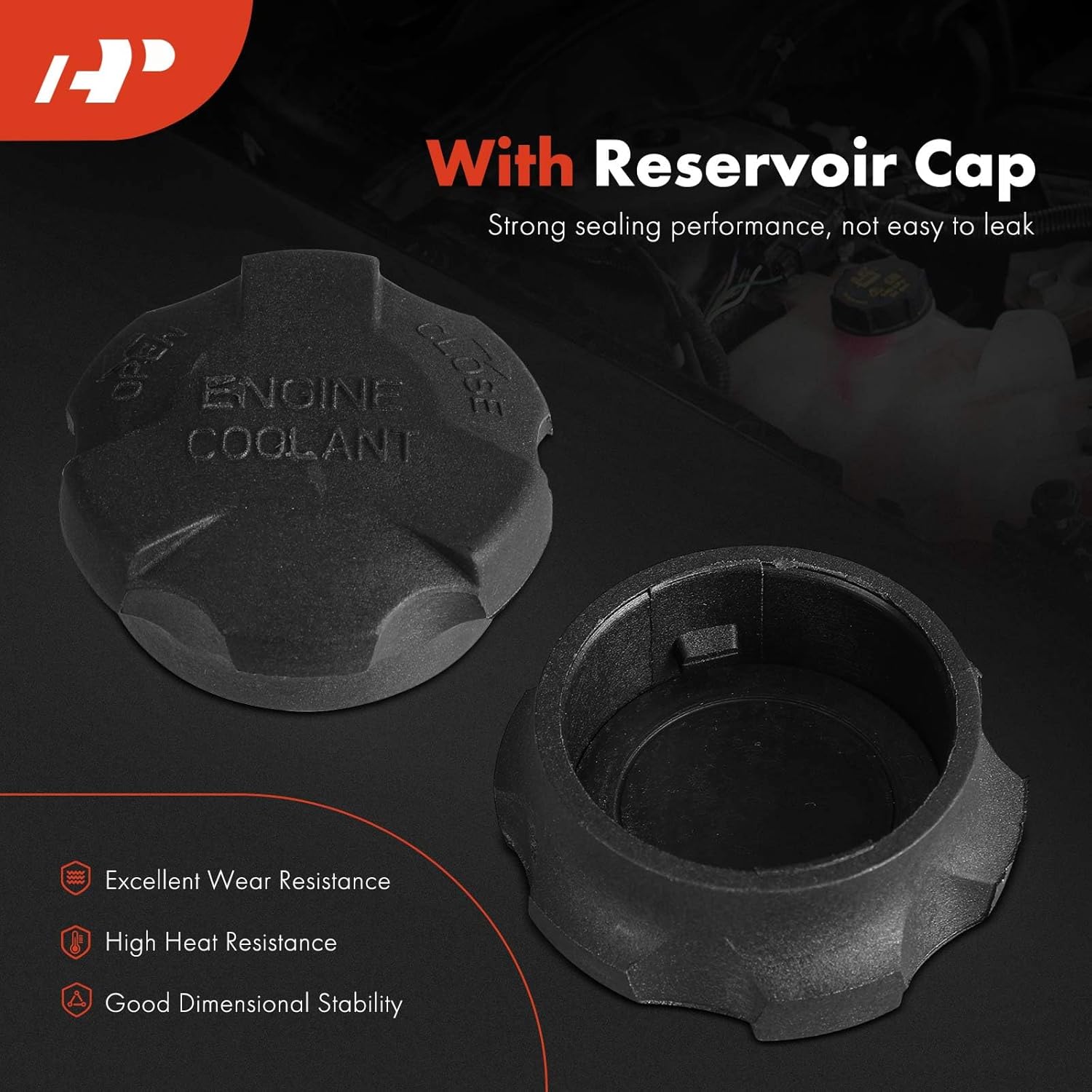 A-Premium Engine Coolant Overflow Recovery Reservoir Tank [with Cap] Compatible with Kia Sportage 2014-2016 & Hyundai Tucson 2014-2015