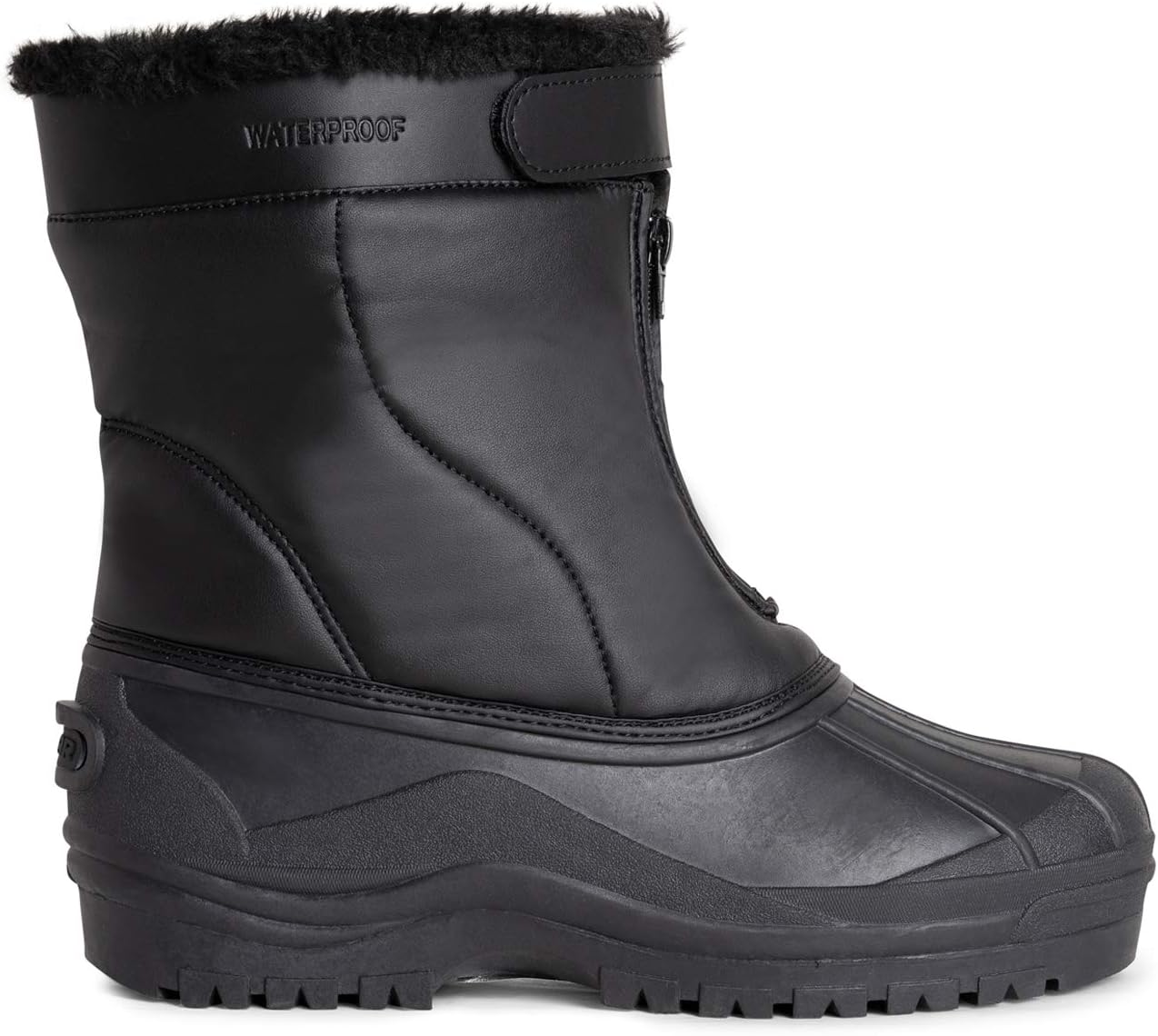 POLAR Mens Muck Nylon Strap Lace Up Duck Snow Winter Flat Rain Outdoor Boots