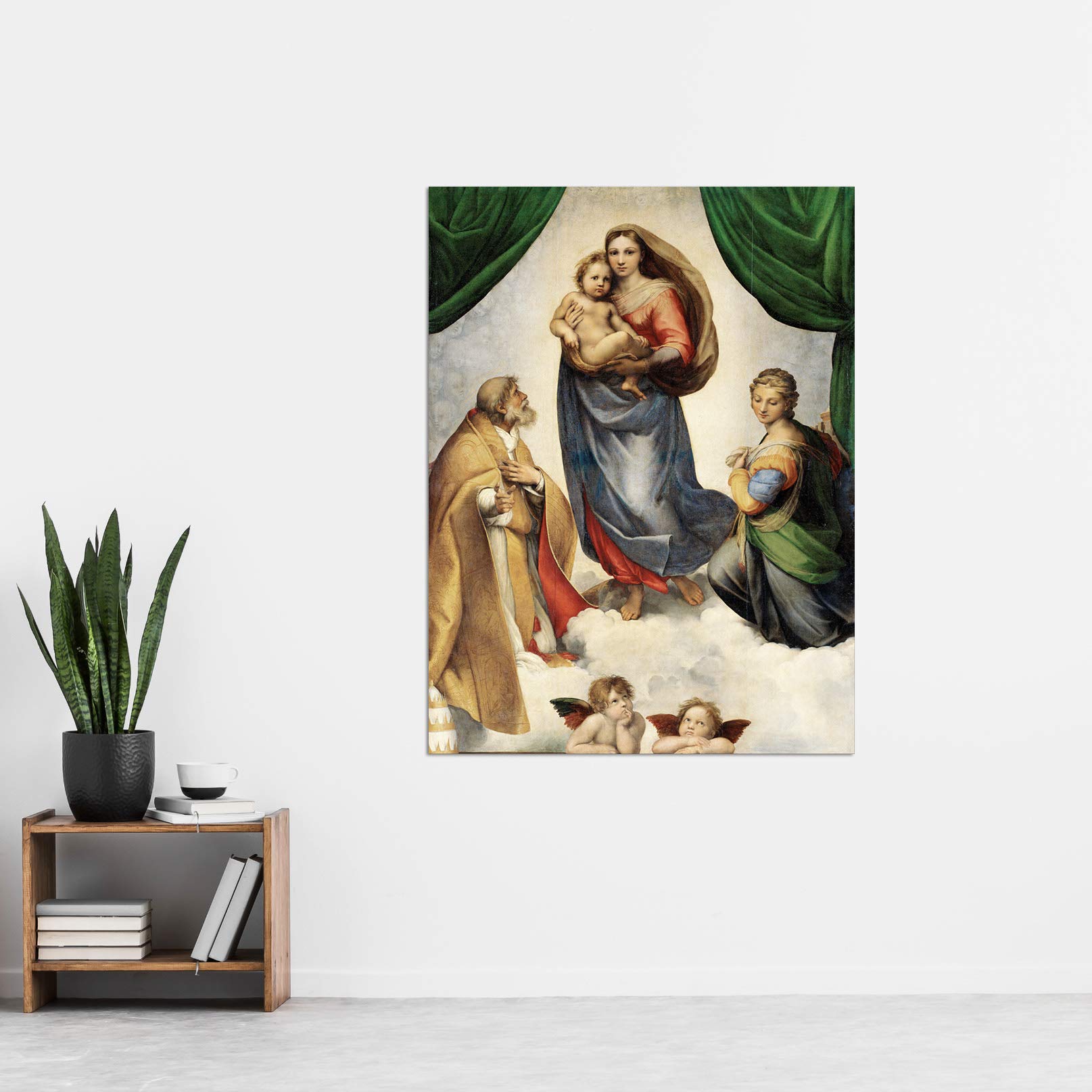 Srstine Madonna Raphael プレイマット OMA Amazon.com: Raphael The Sistine Madonna Extra Large Art Print Wall
