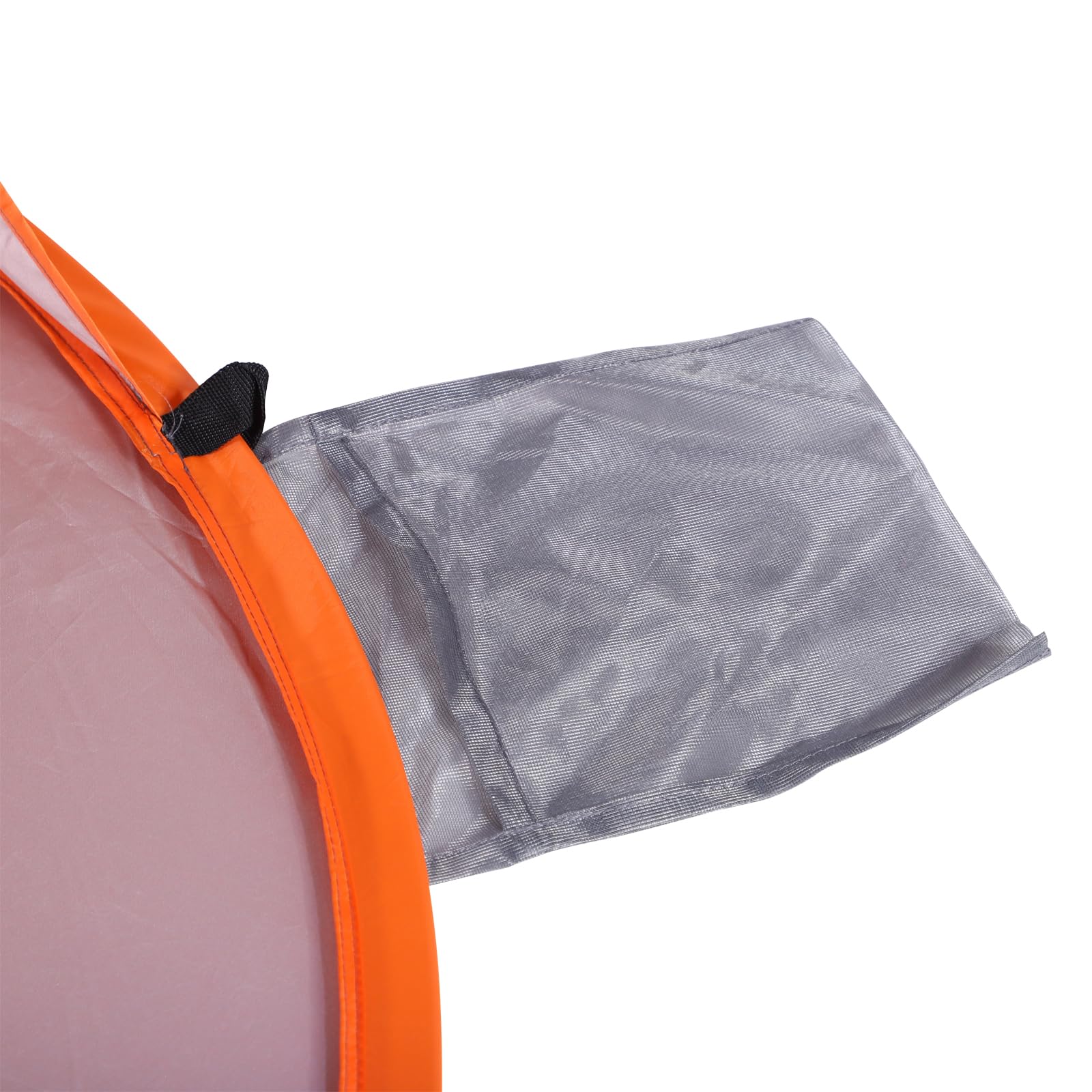 Outsunny Abri de Plage Tente de Plage Pliable Pop-up Automatique instantané Protection UV fenêtre arrière Grand Tapis de Sol Orange