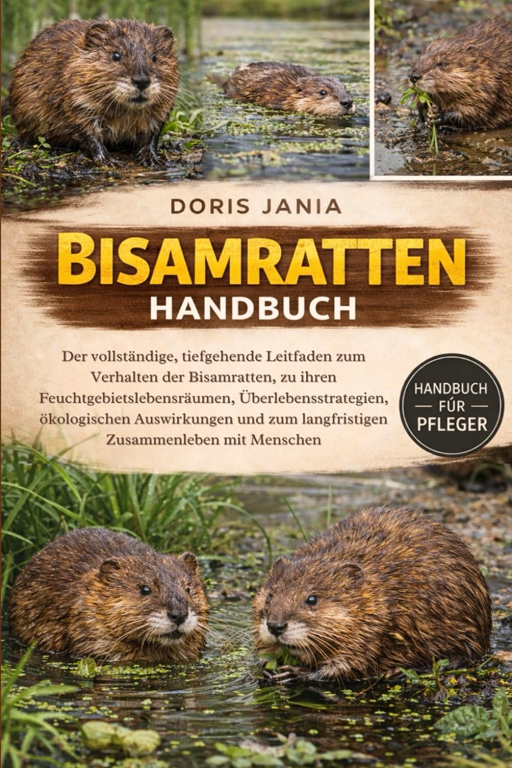 BISAMRATTEN-HANDBUCH: Der vollständige, tiefgehende Leitfaden zum Verhalten der Bisamratten, zu ihren Feuchtgebietslebensräumen, Überlebensstrategien, ... zum langfristigen Zusammenleben mit Menschen