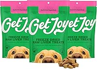 Vista 9 de Get Joy Golosinas liofilizadas 100% de corazón de res para perros, 4 onzas Carne de órgano de un solo ingrediente, complemento de comida cruda