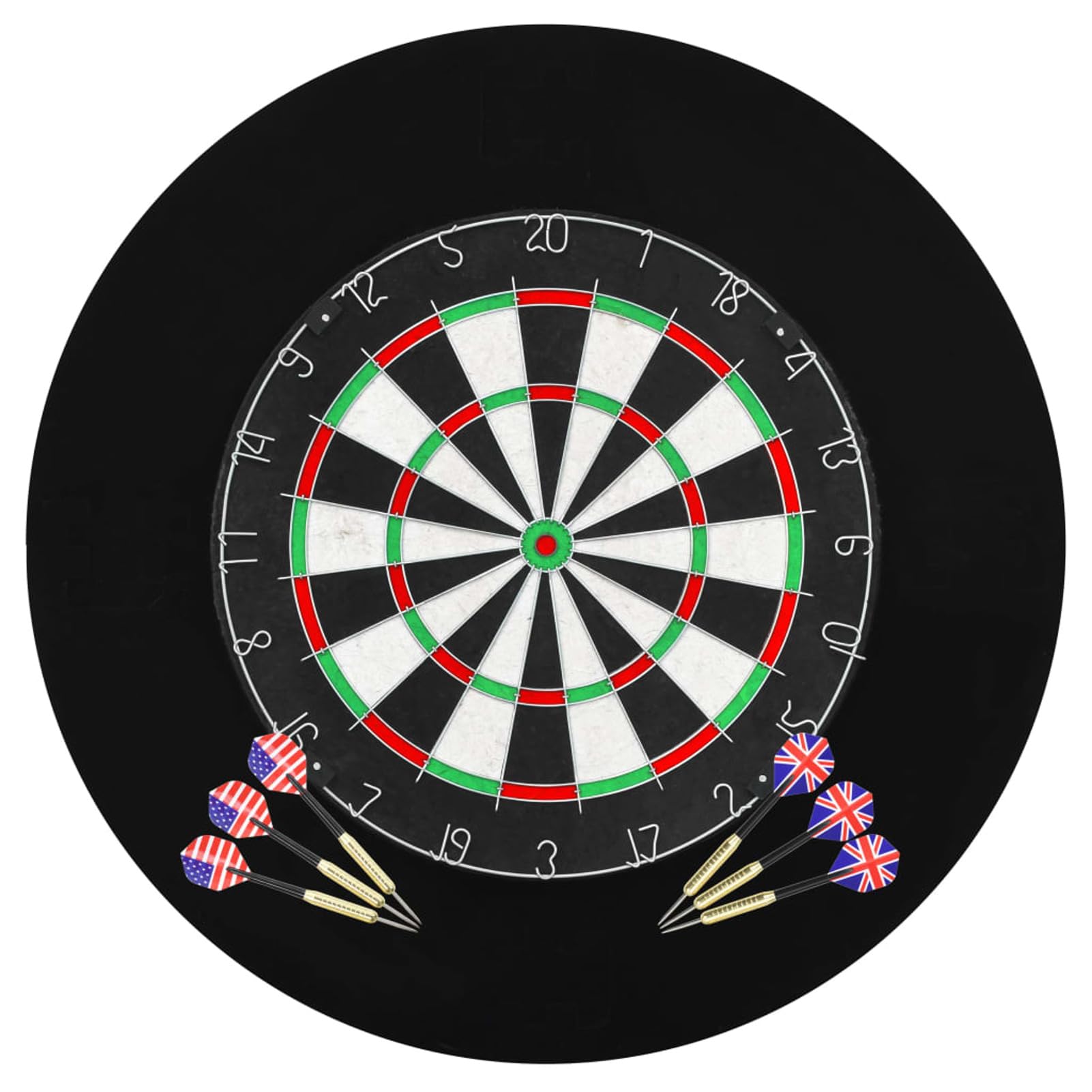 Bersaglio Professionale in Agave con 6 Freccette e Protezione,Articoli Sportivi,Giochi al Coperto,Freccette da Lancio,Freccette