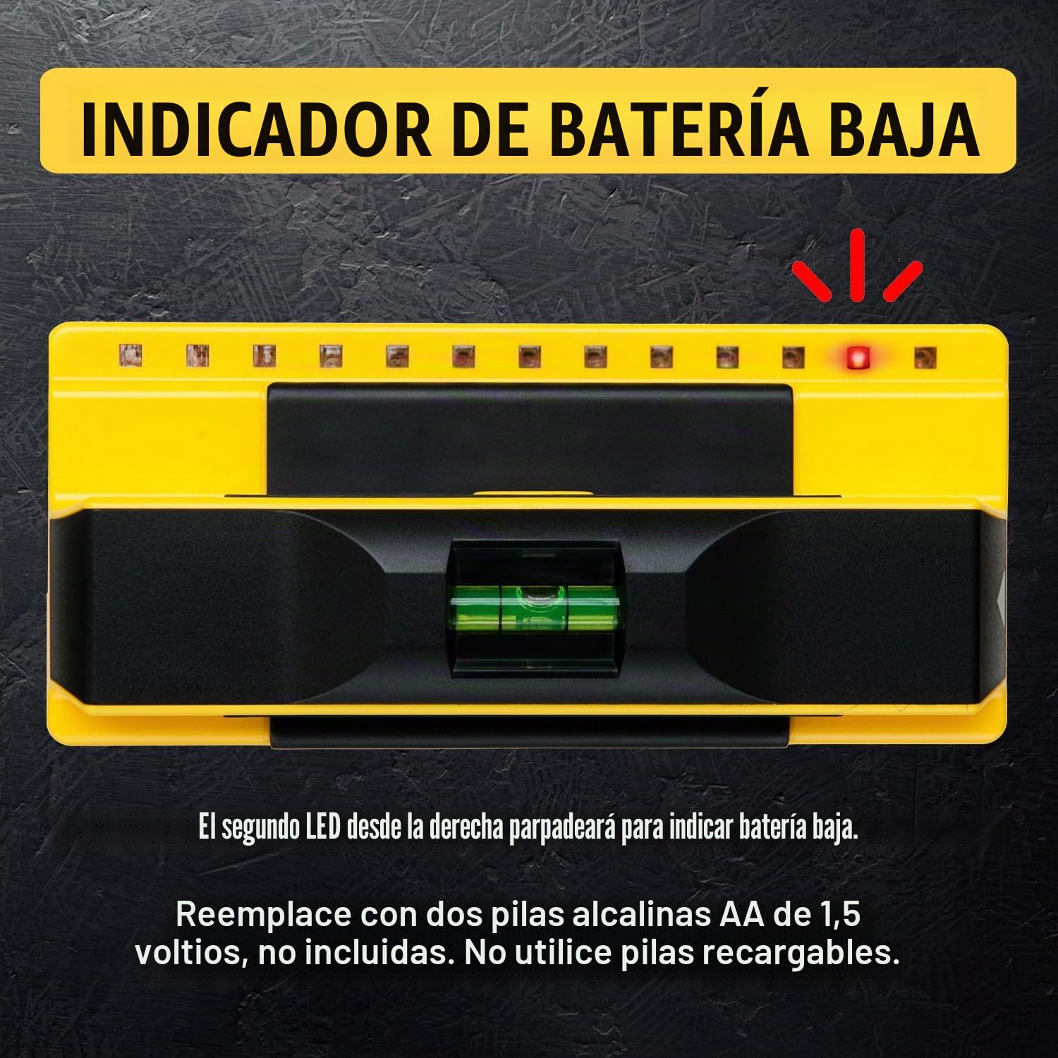 Franklin Sensors FS710PRO ProSensor 710+ Buscador de pernos profesional con 13 sensores para la más alta precisión, detecta pernos de madera y metal con alta velocidad, amarillo