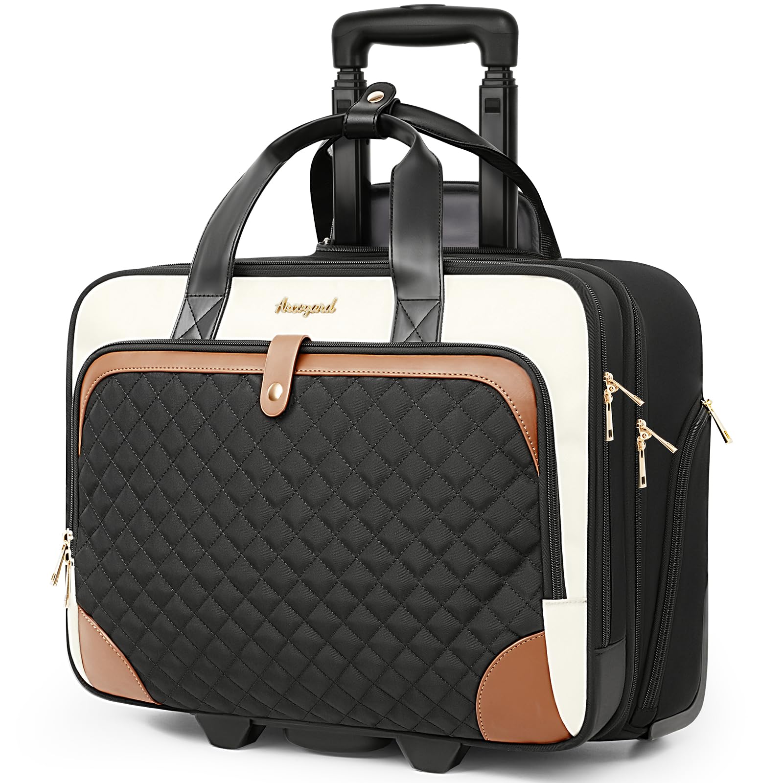 Briefcase Lightweight Laptop Bag With Wheels Rolling Laptop Bag