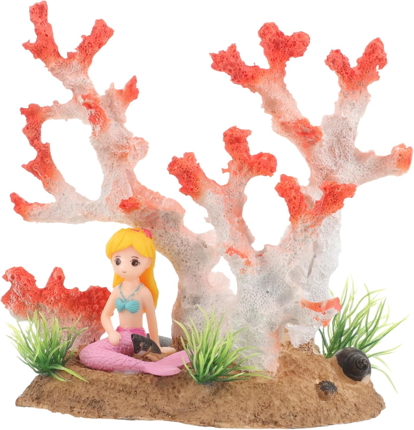 5pcs Simulated Coral Ornaments Mermaid Coral Figurine Fish Tank Decor Fish Tank Coral Ornament Aquarium Coral Decor Mermaid Coral Ornament Fish Tank Ornaments