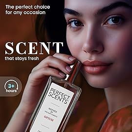 Perfect Scents Fragrances, Inspired by Yves Saint Laurents Opium, Womens Eau de Toilette, CLEAN, Vegan, Paraben-Free, Phthalate-Free, Never Tested on Animals, 3.4 Fluid Ounces