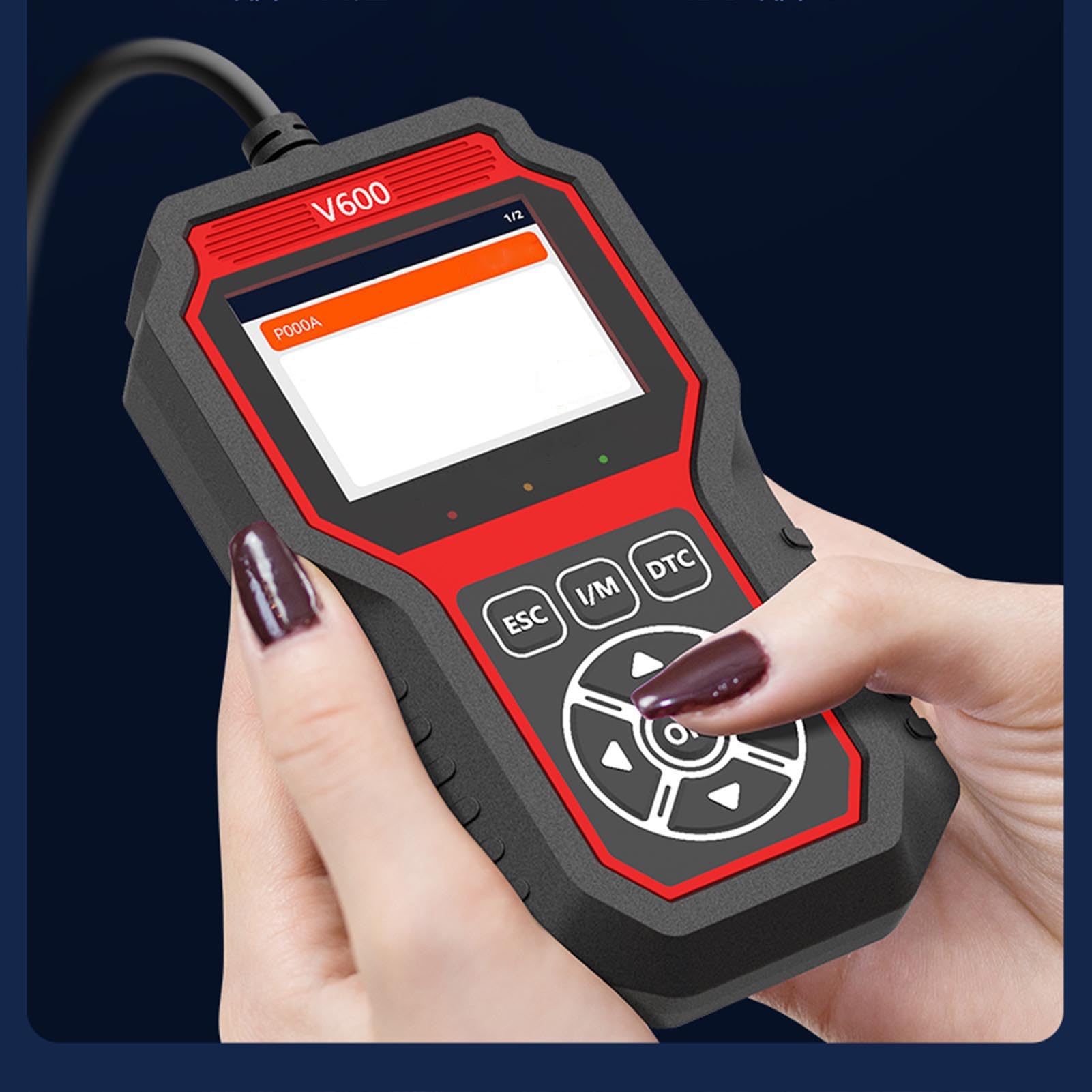 V600 -Auto -OBD -Scanner 2.8in TFT -Farbbildschirm EIN klick I M Integrierte Speicherkarten -Engine -Fehlercode Reader