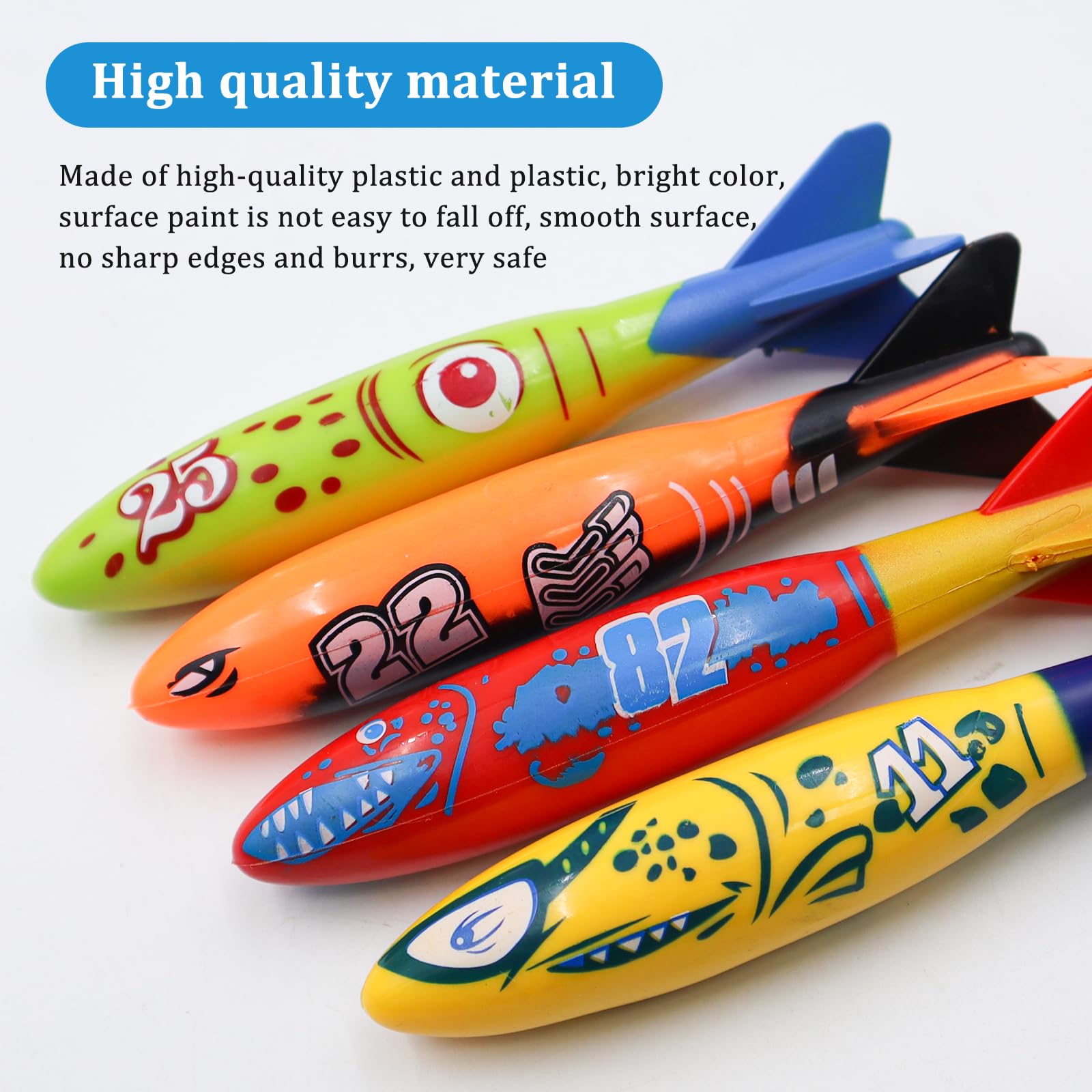 8-teiliges Tauchspielzeug Set Für Pool - Unterwasser Spielzeug Für Kinder Ab 6 Jahren