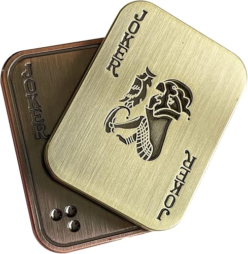 Nuevo descompresión Metal Poker Fidget Slider juguete giratorio de mano para la oficina juguetes sensoriales para aliviar la ansiedad y el estrés