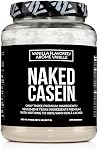 Naked Casein - 1LB 100% Micellar Casein Protein from US Farms - Bulk, NSF Certified,l GMO-Free, Gluten Free, Soy Free, Preservative Free - Stimulate Muscle Growth - Enhance Recovery - 15 Servings