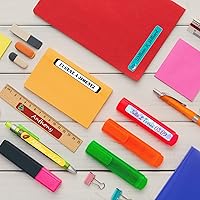 Vista 6 de 100 calcomanías personalizadas con nombre para niños, etiquetas de vinilo personalizadas, impermeables, para papelería escolar, libros, botellas