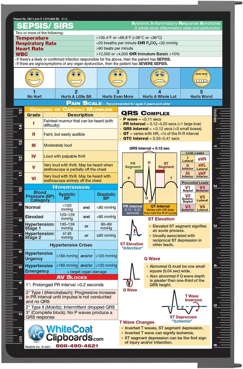 Whitecoat Clipboard® Concealed - Silver Nursing Edition