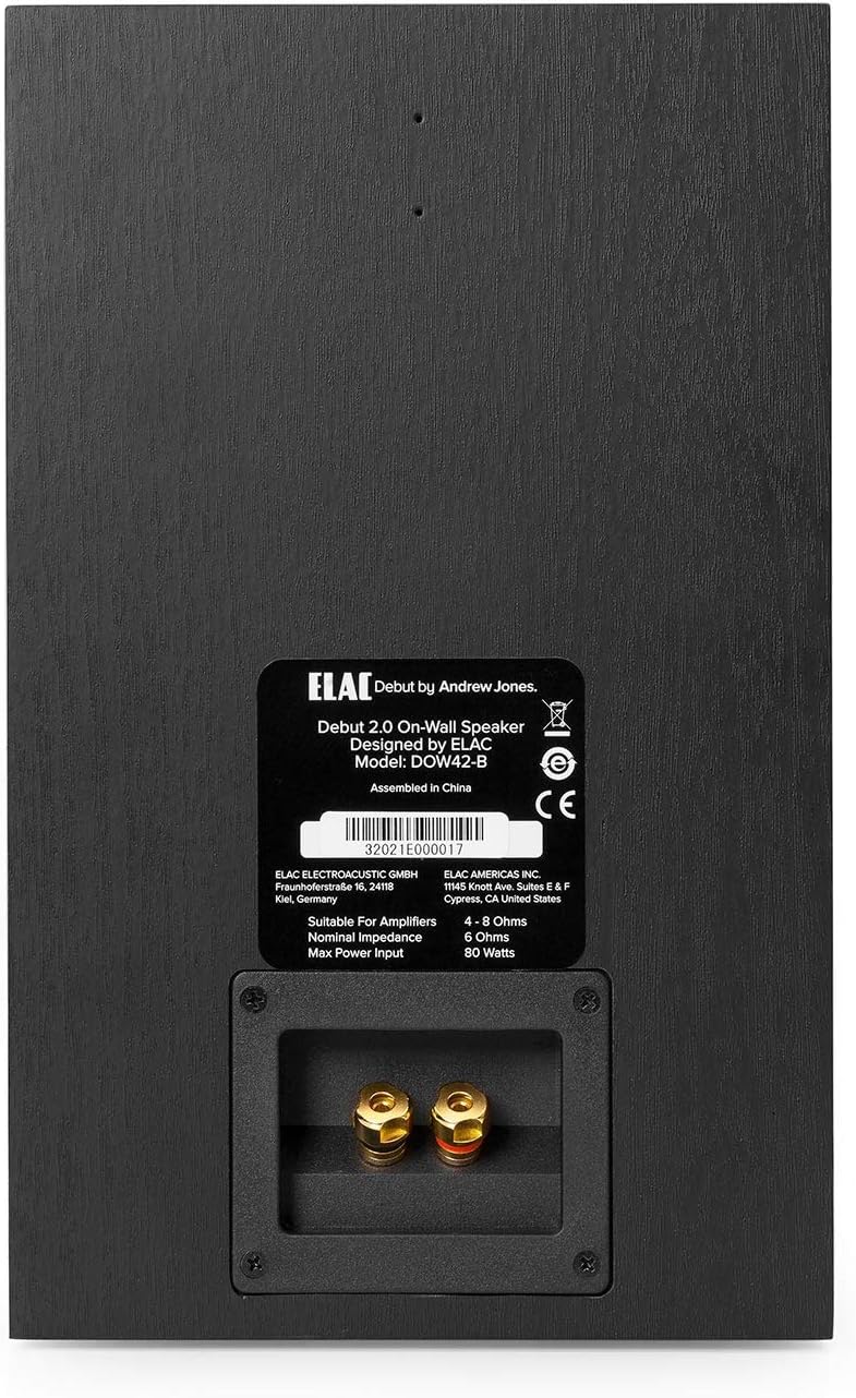 Onе-Dау Sаlе: Uр tо 70% оƒƒ ELAC Debut 2.0 OW4.2 On-Wall Speakers, Black (Pair)