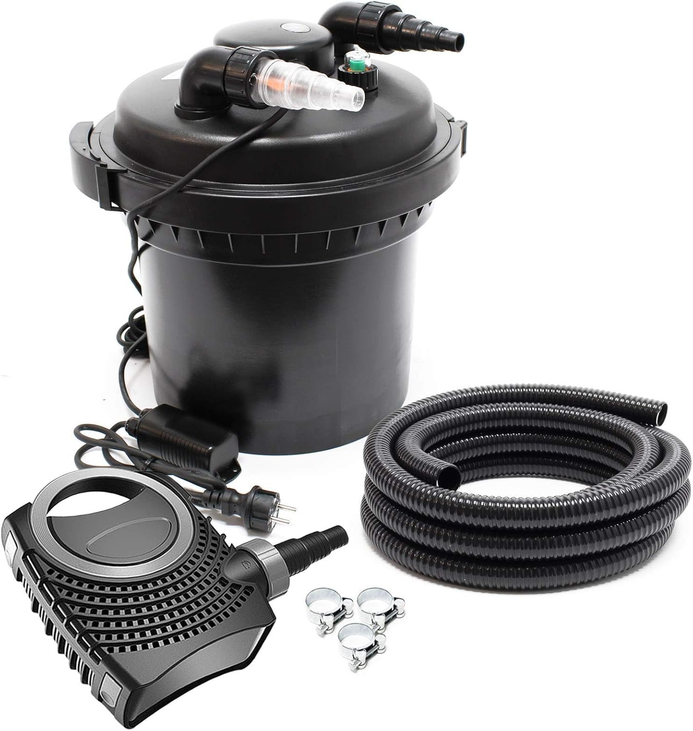 Filtre de bassin à pression anti-eau verte SunSun CPF-280 complet