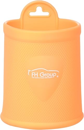 Portavasos FH GROUP de silicona para rejilla de ventilación, color rosa bebé, Anaranjado