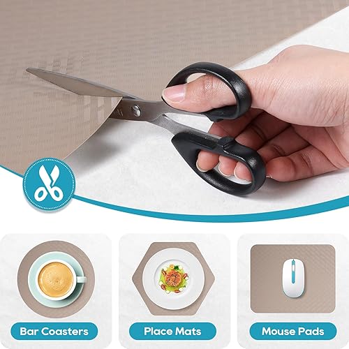 Miniatura 5 de StaHom Revestimientos para armarios de cocina, revestimientos para refrigeradores, resistentes al agua y al aceite, alfombrillas para cajones de