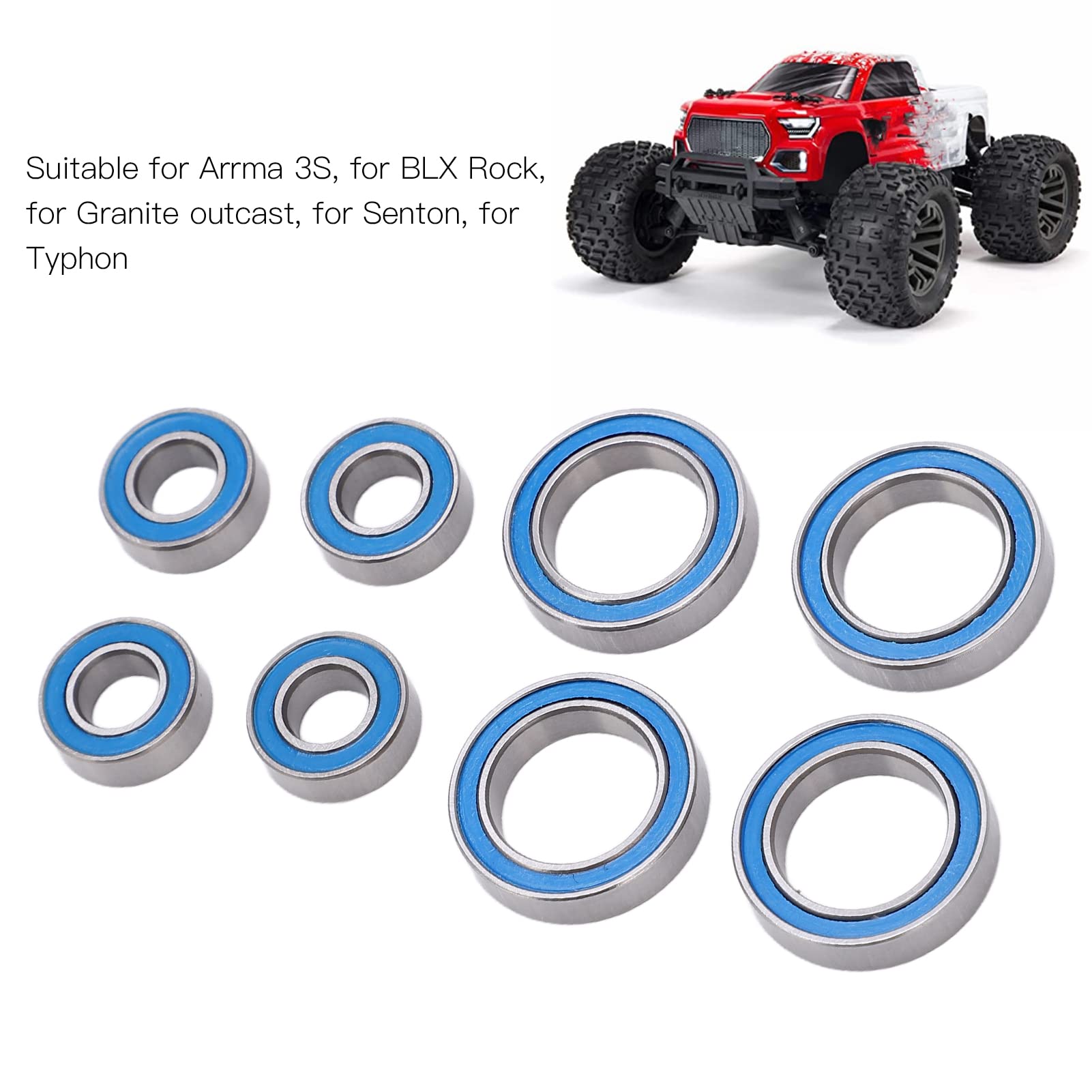 Abgedichtete Kugellager Für Arrma 3S - 8 Stück RC Ersatzlager