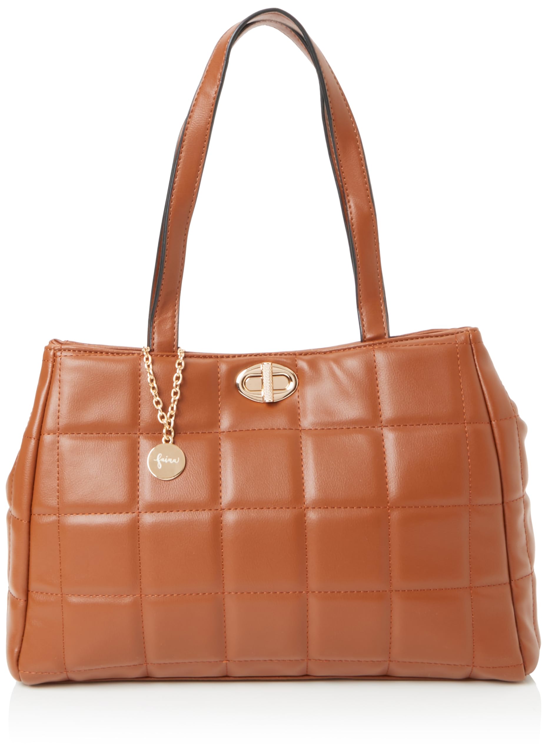 SIDONA Women's Handbag Shopper, Camel, One Size