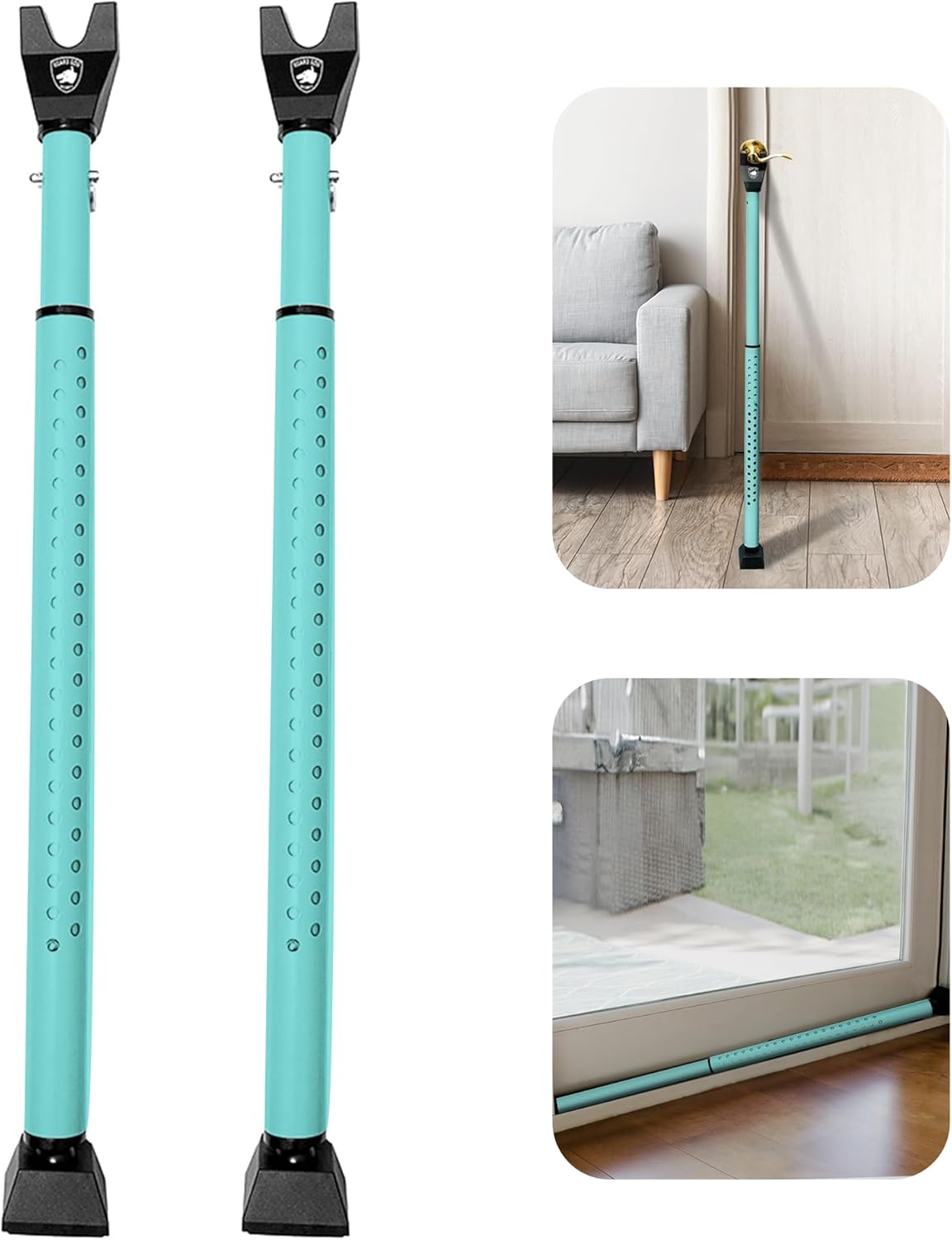 Amazon.co.jp Guard Dog セキュリティドアジャマー 2イン1 調節可能なドアノブ ジャマー & スライドパティオドア