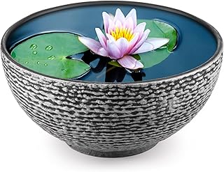 10 Small Backyard Fountain Ideas That Fit Limited Space 70 1 Pack Water Lily Planter Bowl, 15.6 Inch Large Lotus Flower Bowl Fit Hy...