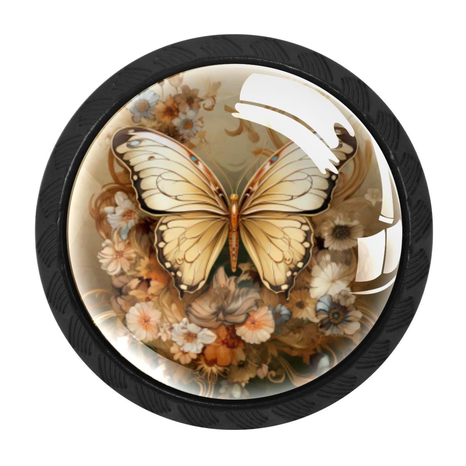 Chenzzzz Multicolored 03 4 Pieces Dresser Knobs Butterfly Drawer Knobs Cabinet Knobs Pull Handles For Home Kitchen Office