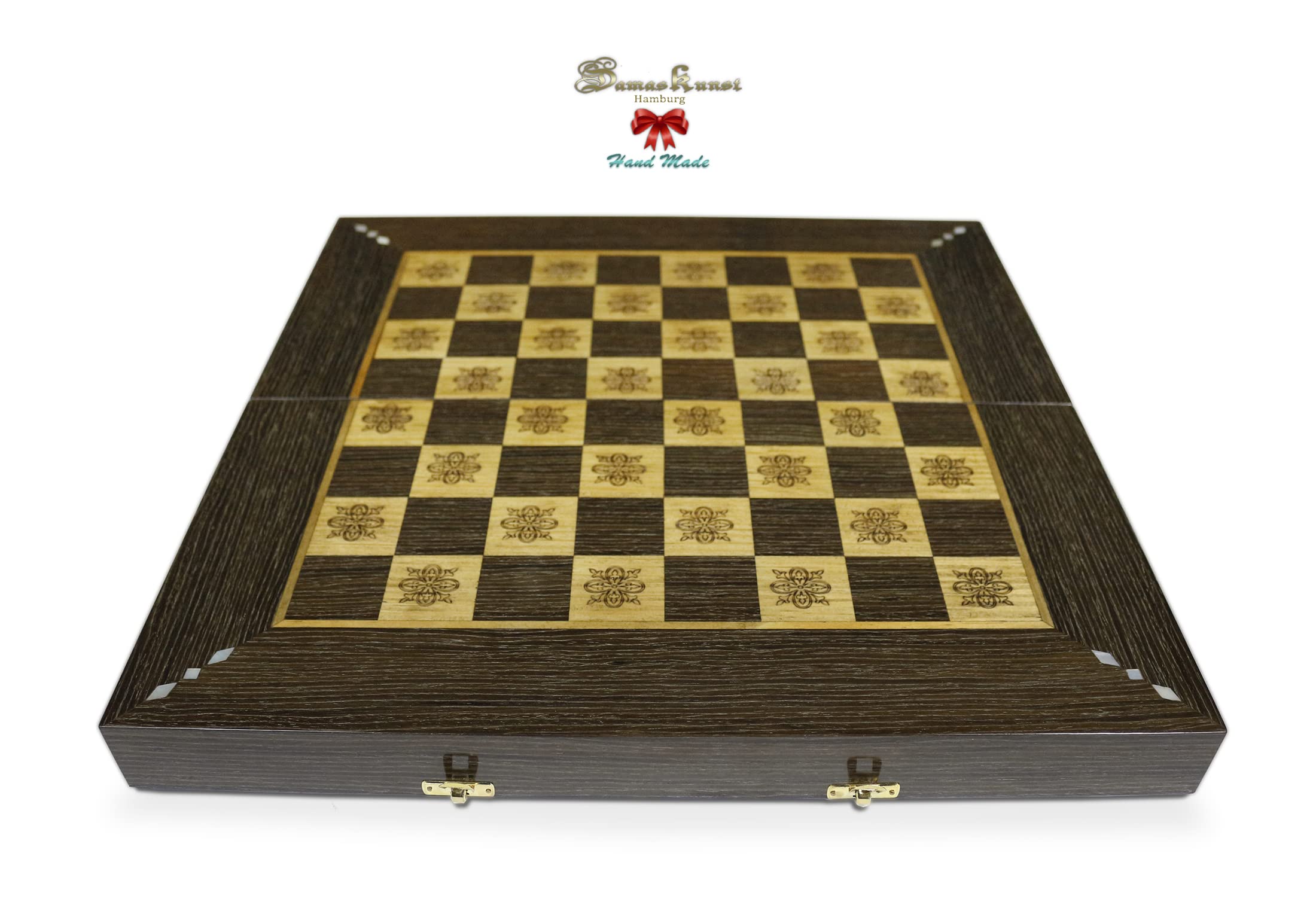 Elessar B50 x 50 cm - Tagliere in legno Tavla/scacchi da donna BT 506 con 30 pietre in legno
