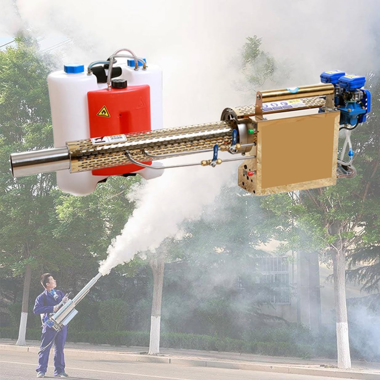 Amazon.co.jp: 消毒噴霧器 15L 熱噴霧器、パルスジェット熱