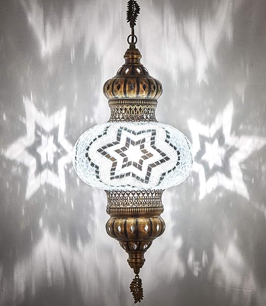 (8 Colors) DEMMEX Wall PlugIn XL Light Turkish Moroccan Mosaic PLUGIN Ceiling Hanging