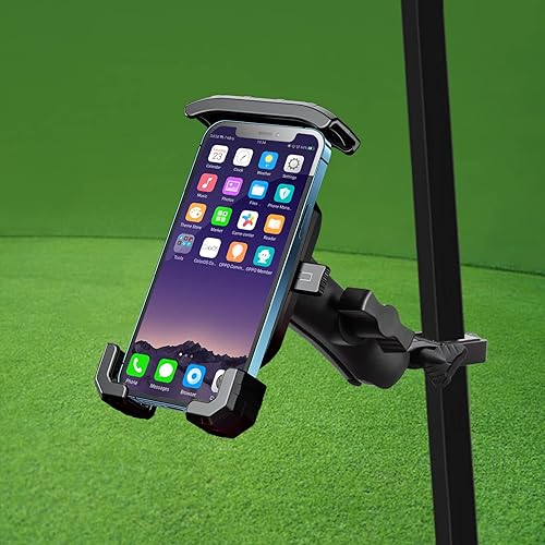 Miniatura 8 de Roykaw Soporte de teléfono para carrito de golf compatible con EZGO/Club Car/Yamaha, liberación rápida y bloqueo de un solo toque/selección y lugar