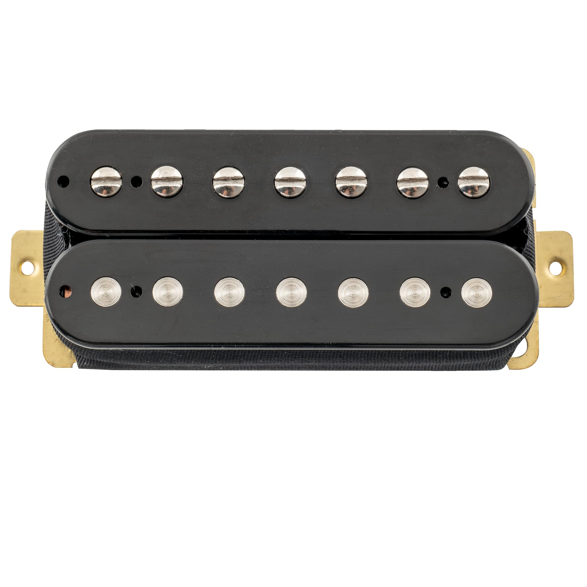 Artec HBA117 Alnico 5 Ungedeckt Humbucker Tonabnehmer Hals Pickup 9,2K für 7-Saiter E-Gitarre, Schwarz