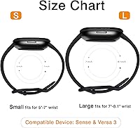 Vista 8 de Maledan Compatible con Fitbit Sense Band Fitbit Versa 3 Band Fitbit Sense 2 Band Fitbit Versa 4 Bandas, correa de reloj deportiva impermeable